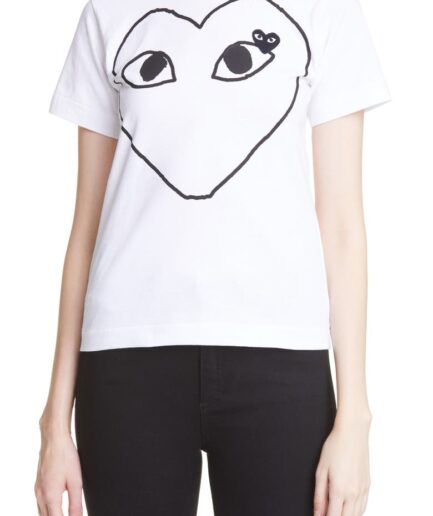 Comme Des Garcons Heart Graphic Tee